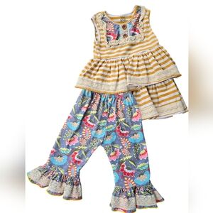 Ruffles By Tutu And Lulu 2 Piece Capri Set Size 8